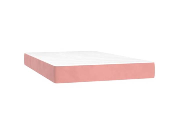 KKgypkn Taschenfederkernmatratze 120x220x20 cm Rosa, mittelharte Unterstützung mit Samtstoffbezug, komfortabler Schaumstoff und Taschenfedern für erholsamen Schlaf