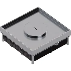 Hager EKSQ120TM15 Nivellierbare Schwerlastkassette Q12 mit Tubus f 12x45er Module Belagstiefe 15mm