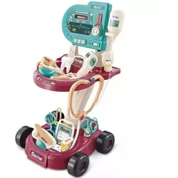 Ärztlicher Spielzeugwagen-Set – 24-teilig