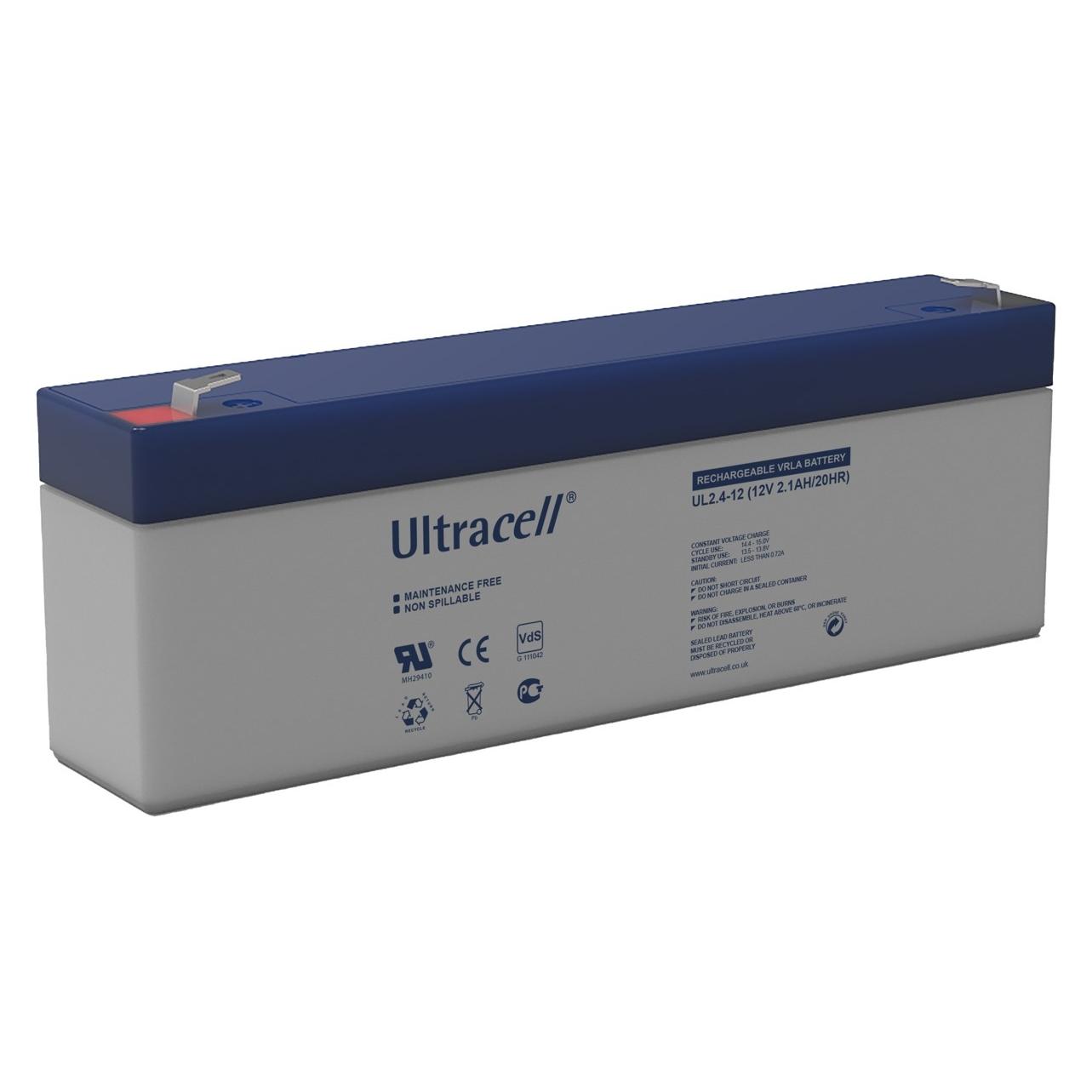 Ultracell Bleiakku 12 V, 2,1 Ah UL2.4-12 (2100 mAh) (16015)