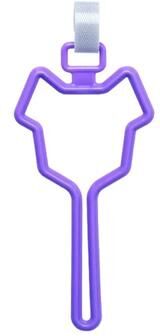 Uplifted Goods Universal Hands Free Pet Waste Carrier Clip purple