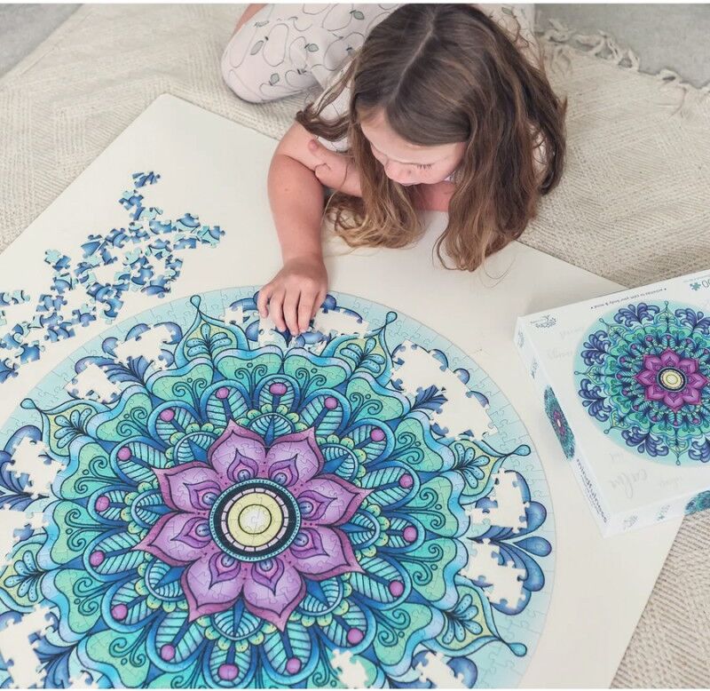 Mindfulness Mandala Round Puzzle 500 pcs Respire - Mindful Living