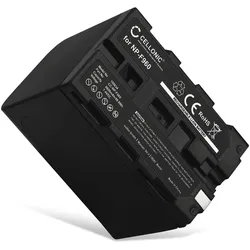 Cellonic Akku für Sony DCR-VX1000, DCR-TRV900, CCD-TRV65, CCD-TR8E, DCR-VX2000 (Kamera Akku), Kamera Stromversorgung, Schwarz