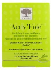 New Nordic Activ'Foie 30 Cp - Boîte 30 comprimés