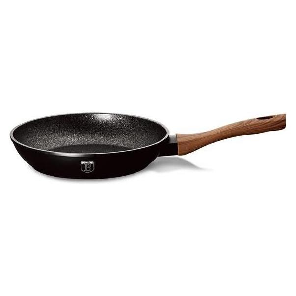BerlingerHaus Bratpfanne Ø24cm mit Holzgriff Ebony Rosewood Collection (Bratpfanne, Aluminium) (BH/1713)