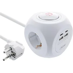 InLine, Steckdosenleiste, Charging Cube (1x, CEE 7/4, 2 m)