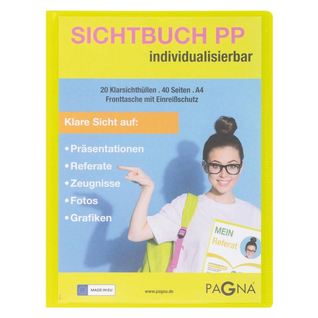 Pagna School Sichtbuch DIN A4, 20 Hüllen lindgrün (A4, 1x) (21013-17)