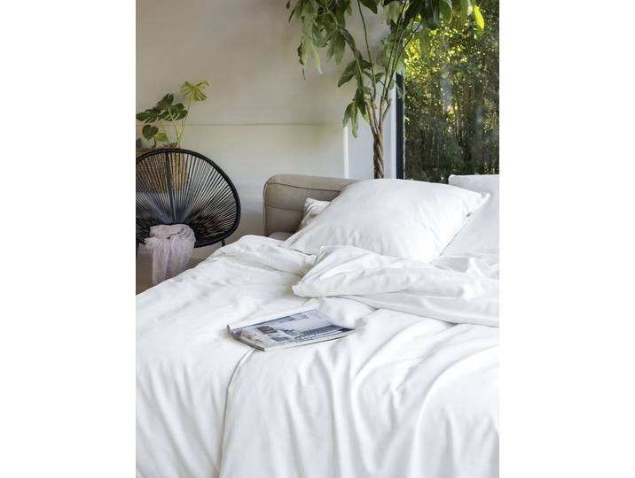 Bettwäsche IRISETTE Lotus 8940 , weiss (10 weiß), B/L: 135cm x 200cm, 1 Stk., 1 Stk., Lyocell, B/L: 40cm x 80cm, 2, Lyocell, Obermaterial: 100% Lyocell, Bettwäsche, Bettwäsche, Lyocell, 2 teilig, atmungsaktiv, temperaturausgleichend