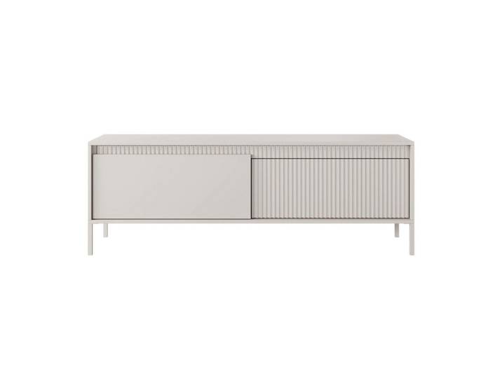 Selsey Tv-Schrank Falsetto Beige 153 cm, Metall, 2 Fächer, Rechteckig, 153x53.4x39.5 cm, Wohnzimmer, TV Möbel, Lowboards, Lowboards stehend