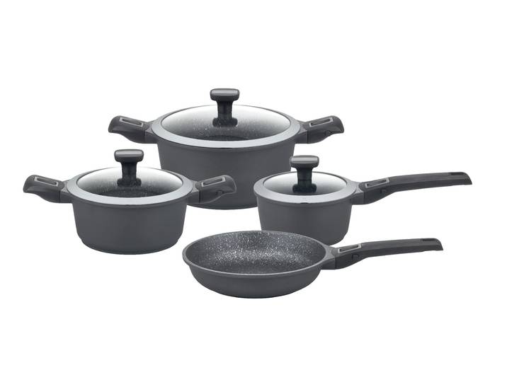 Topf-Set GSW Easy Click , schwarz, Töpfe, Topf-Set, Induktion