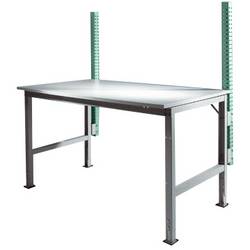 Manuflex ZB3782.0001 Anbau-Aufbausäule für UNIVERSAL + PROFI Standard Anbautische, Nutzhöhe 600 mm