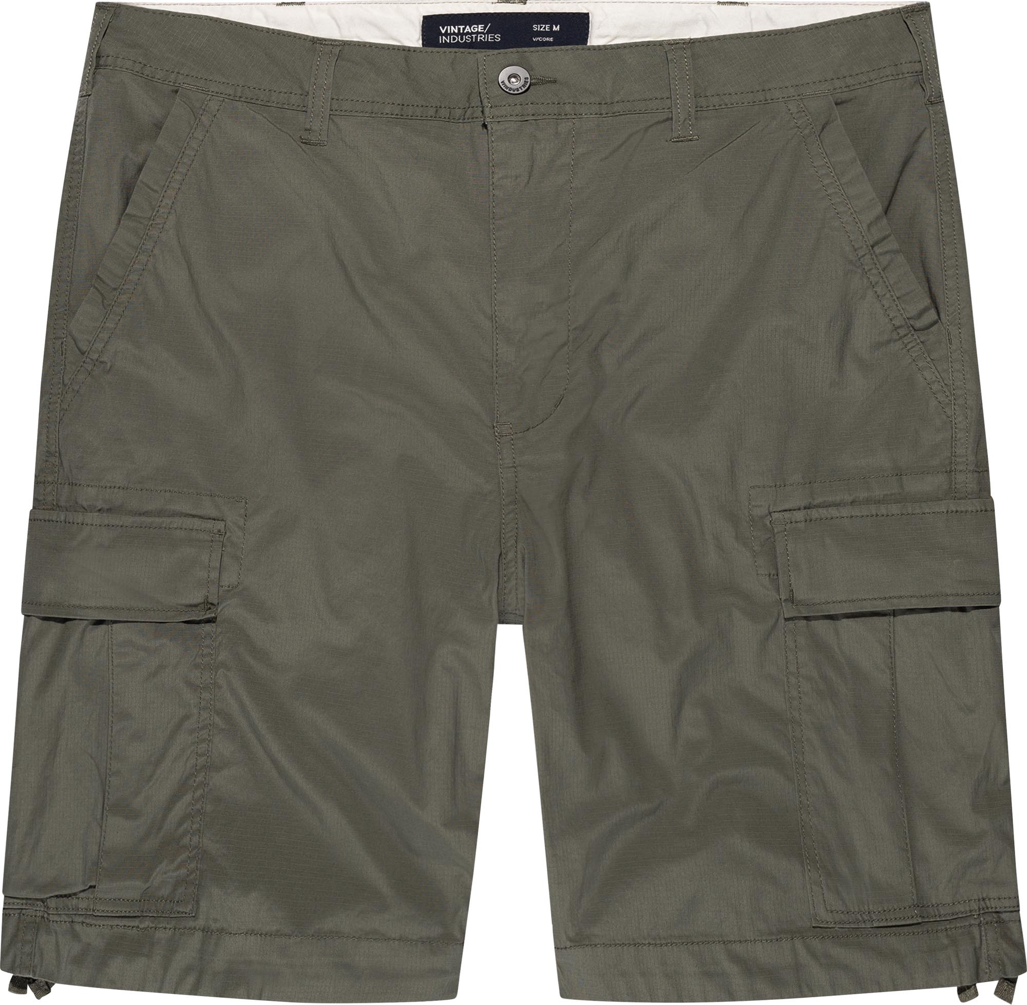Vintage Industries Grid Cargo Shorts 1249-mistyolive-L