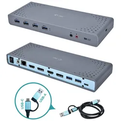 i-tec USB-A / USB-C / Thunderbolt Dual Display Docking Station