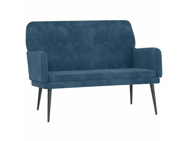 NEW Banc Bleu 108x79x79 cm Velours banquette_85863
