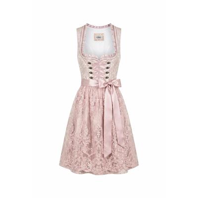Dirndl NÜBLER "Dirndl mini Karoline", Damen, Gr. 36, EURO, beige, Obermaterial: 100% Polyester PES., Kleider