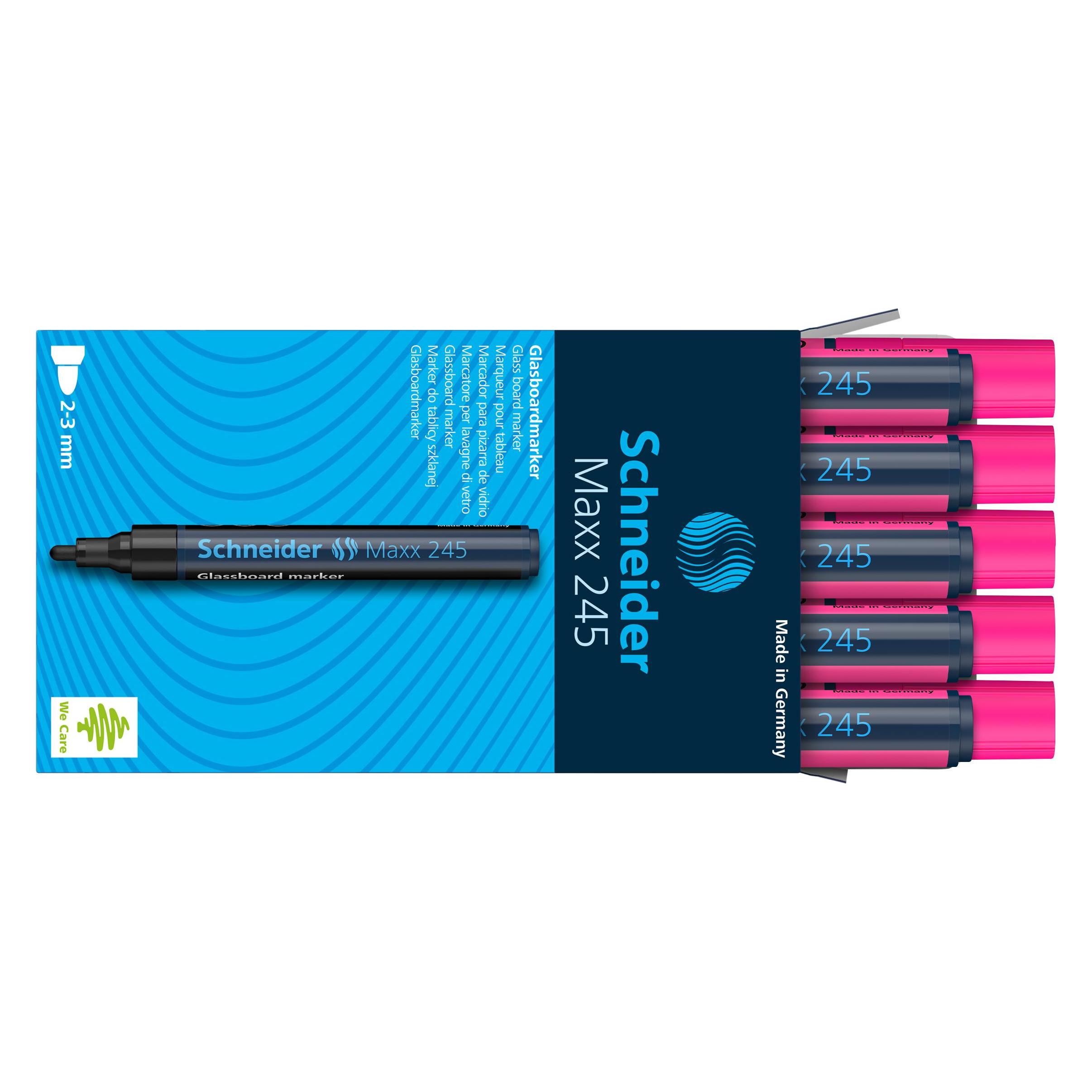 Schneider Glasboard-Marker MAXX 245 pink Strichstärke: 2 - 3 mm (1x) (124509)