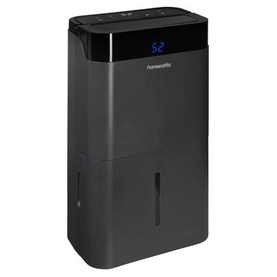 Luftentfeuchter HANSEATIC "Hanseatic 20L, 2in1 Entfeuchtung & Luftreinigung", schwarz (grau, schwarz), B:36cm H:60cm T:23cm, Luftentfeuchter, für Räume bis 40m², 5L Wassertank