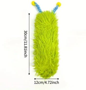 Inspired Living Catnip Kicker Plush Pillow Toy For Cats Durable Interactive Chew & Play Cushion green