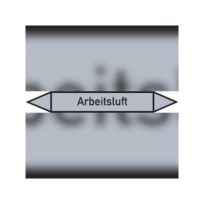 Rohrleitungskennzeichen Arbeitsluft - 187x26 mm Folie selbstklebend