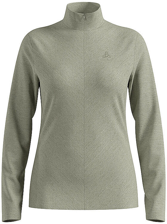 ODLO Damen Unterzieh Zipshirt Roy grau   XL W