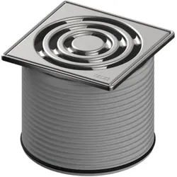 TECEdrainpoint S Rostrahmen 3660002 100x100mm, Edelstahl, mit Designrost
