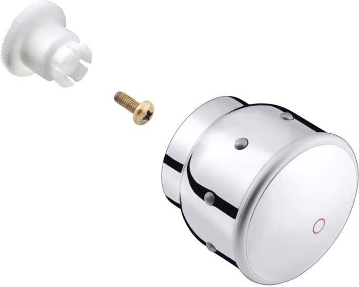 Hansgrohe Griff für Mondial Warmwasserseite 15292490 weiss/gold optik