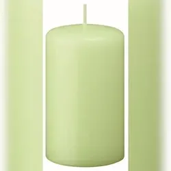 Kopschitz Kerzen Kerzen Stumpenkerzen Kiwi, 100 x 70 mm, 12 Stück