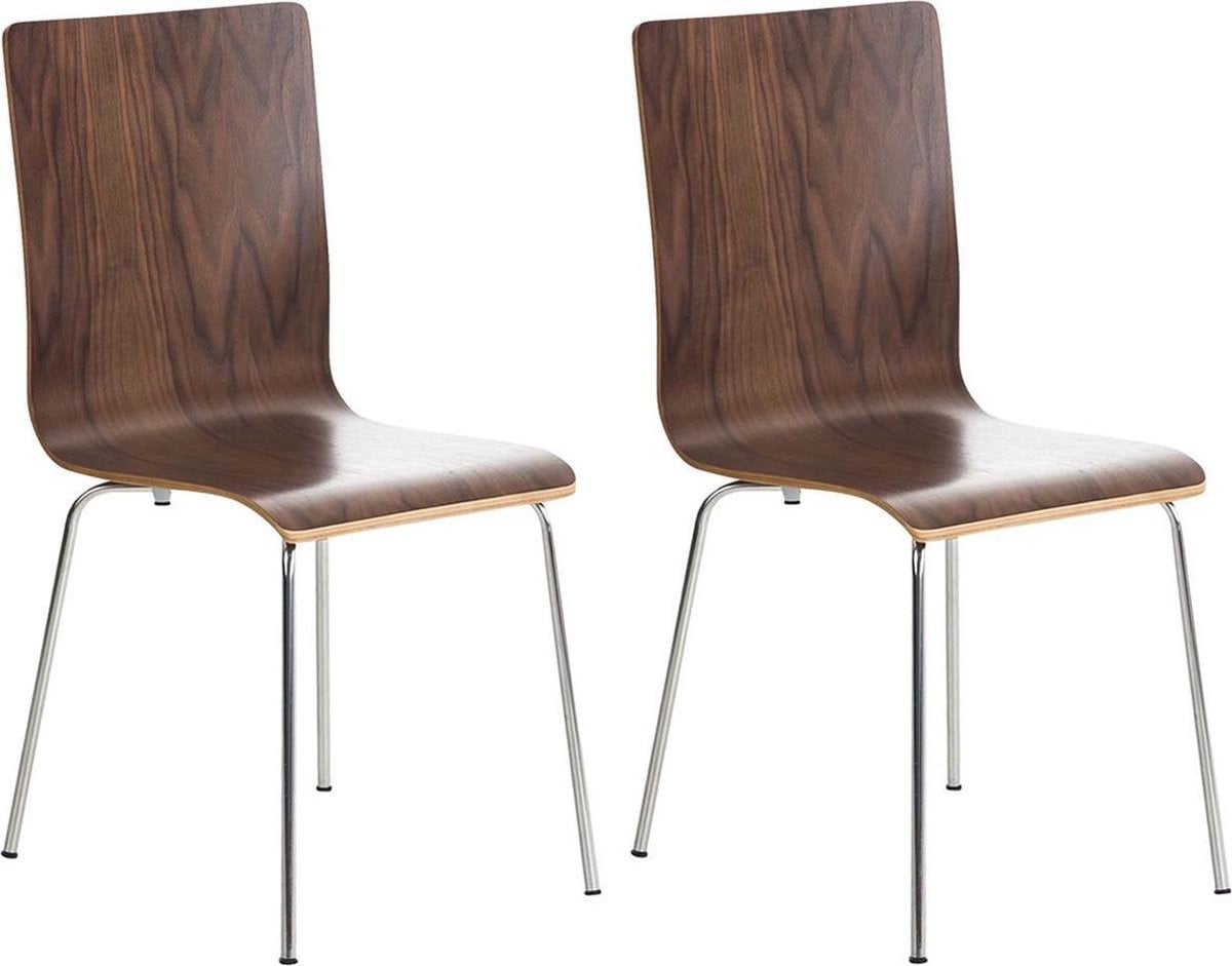 CLP Pepe Set van 2 Wachtkamerstoelen - Walnoot