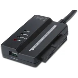 DIGITUS USB3.0 zu SATAII + 3.5" IDE Adapter Kabel, Netzteil (12V/2A) im Lieferumfang enthalten"