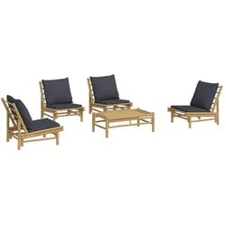 vidaXL, Gartenlounge, Dorbelis (4x chair + table)