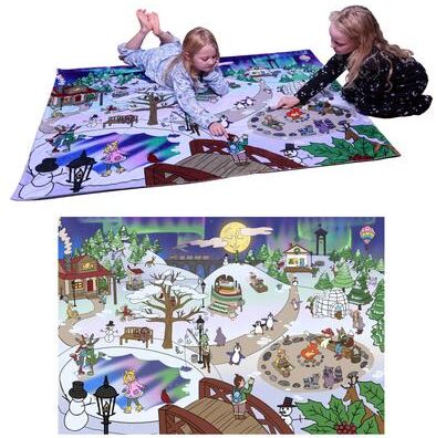 Pipp & Spalding Toddler and Kids Seek-and-Find Winter in The Woodlands Interactive Blanket, Twin Throw