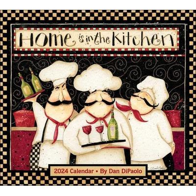 Home Is in the Kitchen 2024 Deluxe Wall Calendar