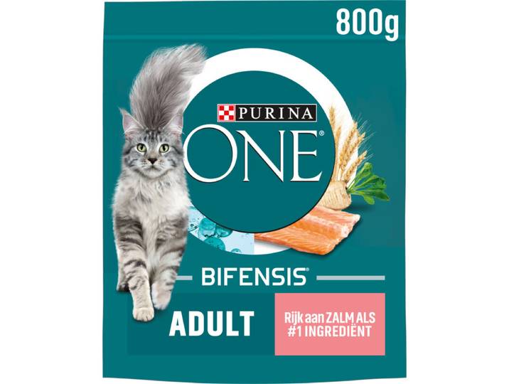 Purina ONE Adult Zalm - Volkoren Granen - 800 g