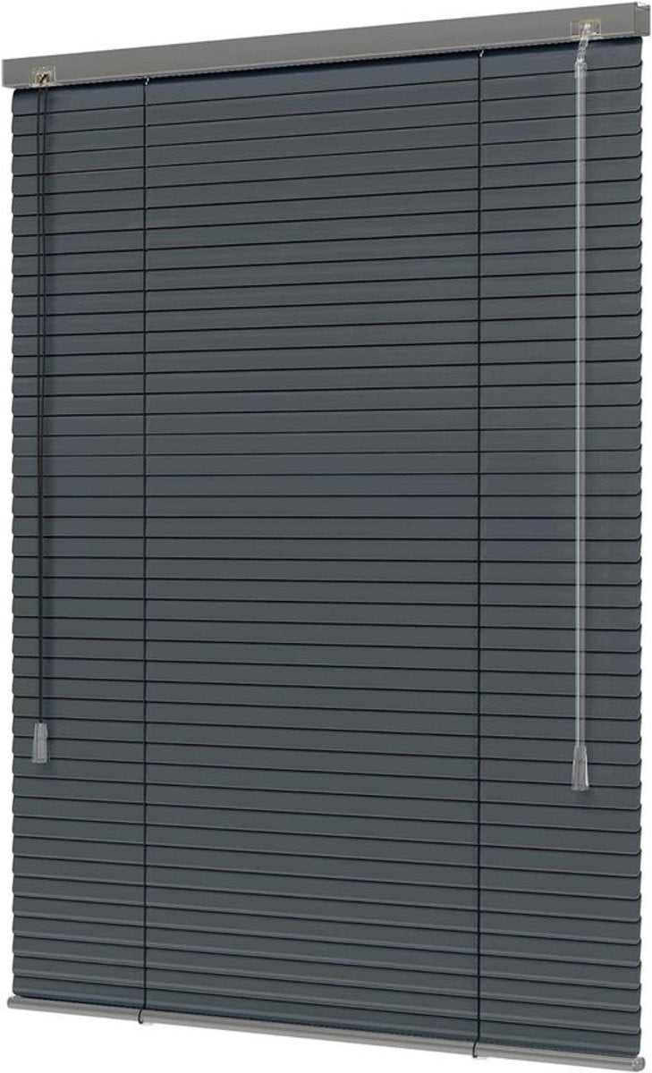 Aluminium Jaloezie Verduisterende Raambekleding Donkergrijs Mat 140 x 130 cm