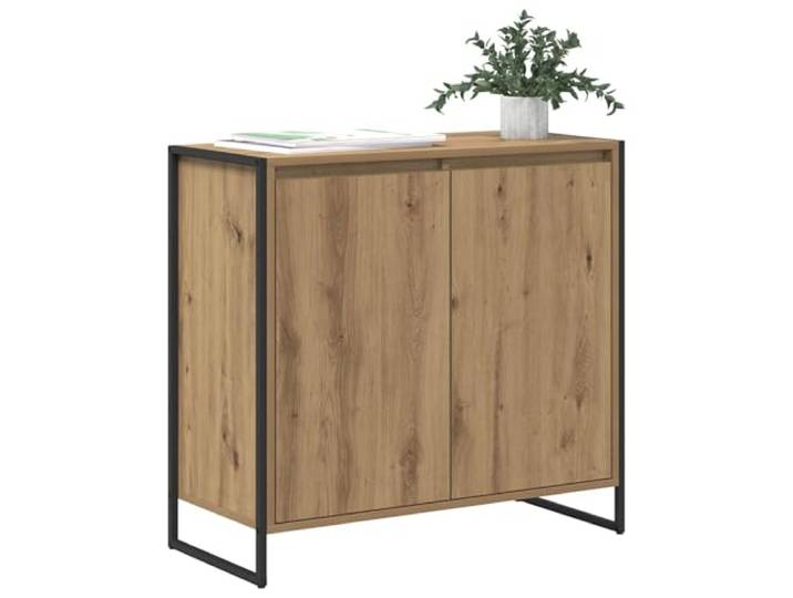 KTHLBRH Sideboard Eiche Handwerk 79 x 36 x 75 cm Industrielles Design, moderner Landhausstil, Wohnzimmerschrank, geräumig