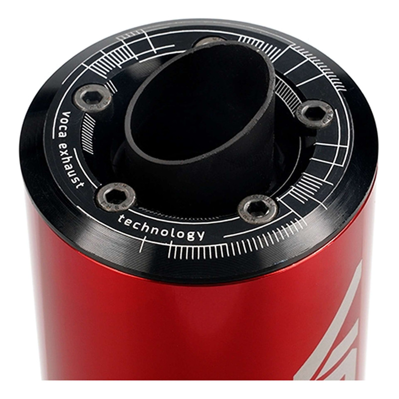 Silencieux Voca Racing Alu Rouge Mécaboite