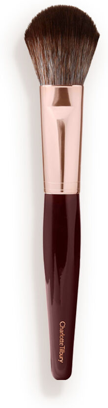 Bronzer & Blusher Brush - Rose Gold & Night Crimson Charlotte Tilbury 1162 Bronzer & Blusher Brush Size: