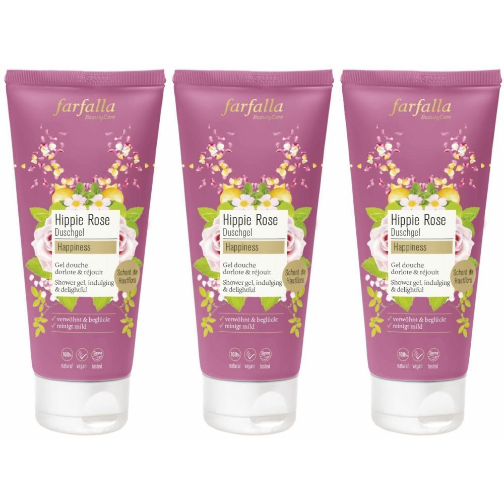 Farfalla Duschgel Hippie rose Tb 200 ml x3 3x200