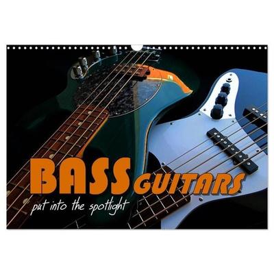BASS GUITARS put into the spotlight (Wall Calendar 2027 DIN A3 landscape), CALVENDO 12 Month Wall Calendar