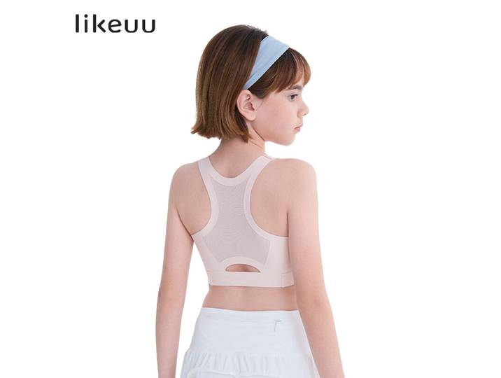 likeuu Bra de sport Racerback léger - rose aubépine