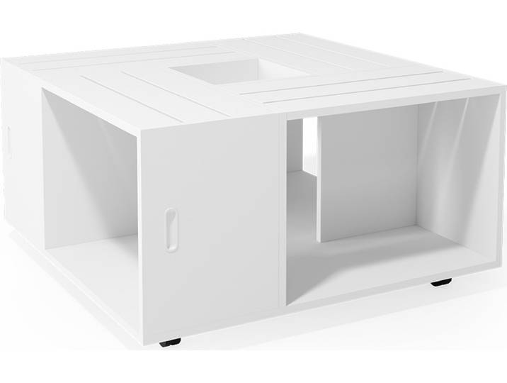 Table basse Vicco Anton Blanc 80x80cm\, Model 34493
