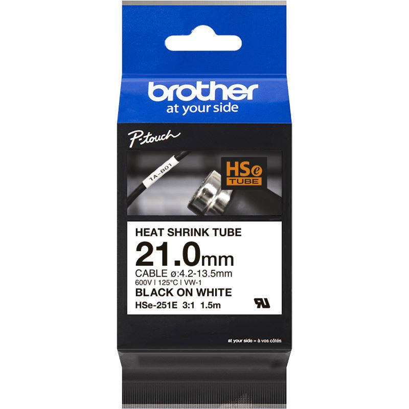 Brother HSe-251E - Schrumpfschlauch-Band - 1 Kassette(n) - Rolle (2,1 cm x 1,5 m)