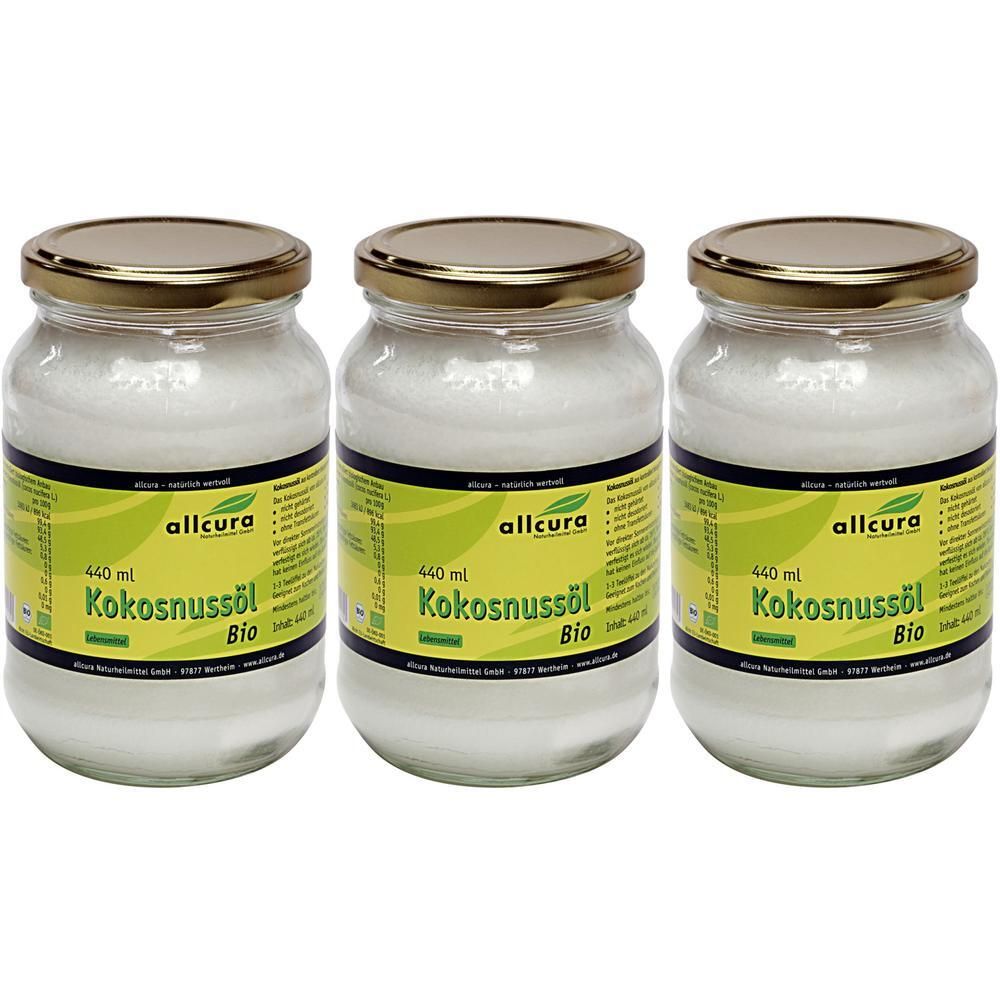 Kokosnussöl Bio x3 3x440 ml Öl