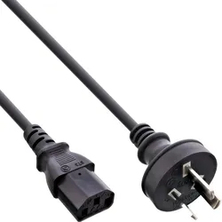 INLINE Netzkabel, Netzstecker Australien auf Kaltgerätestecker C13, 0,5m