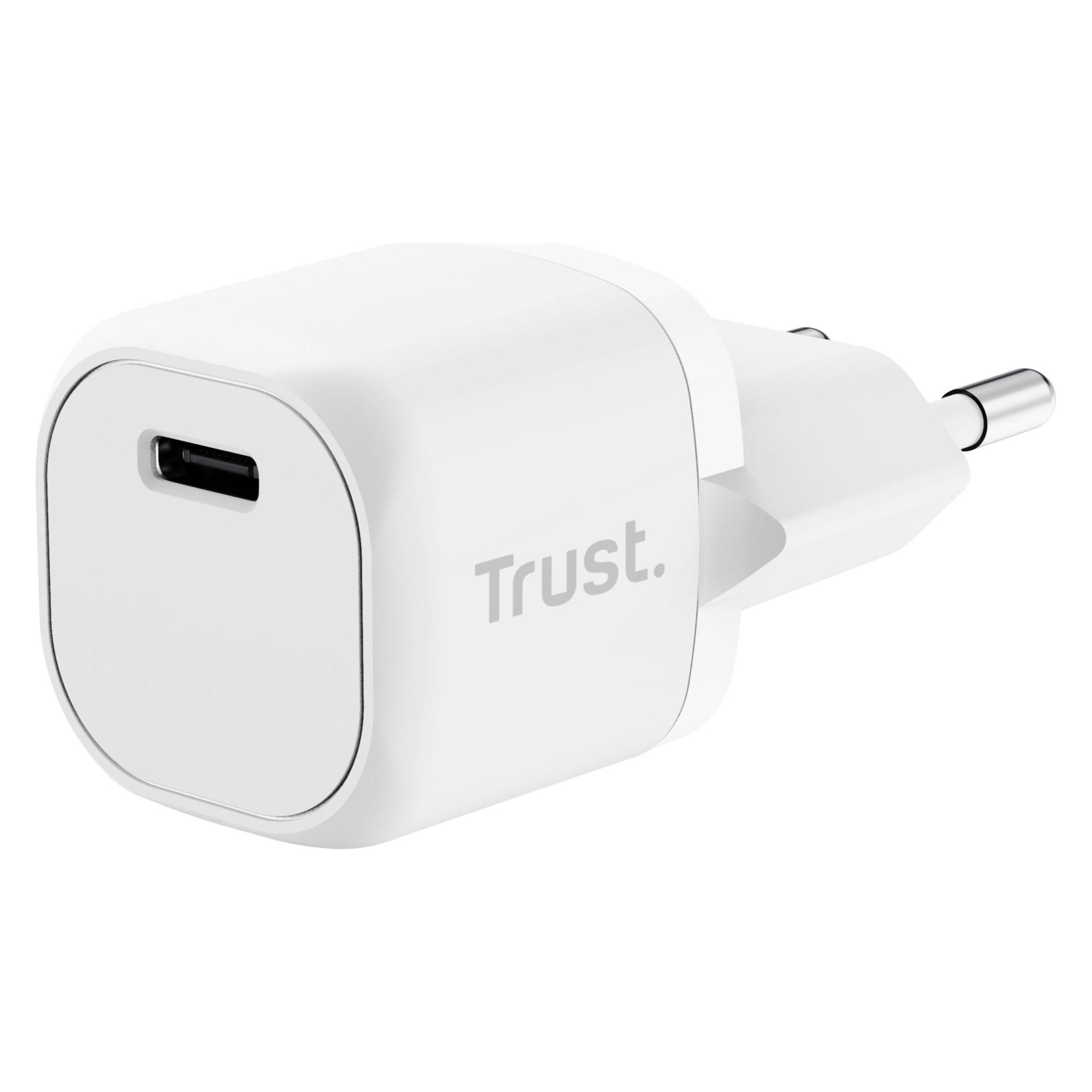 Trust Maxo 20w USB-C Charger White (20 W, 1 Port) (25205)