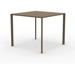 Robuster Gartentisch Fox 90x90 cm corten CO