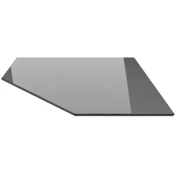 Funkenschutzplatte Fünfeck 110x110cm - schwarz mit Dichtlippe