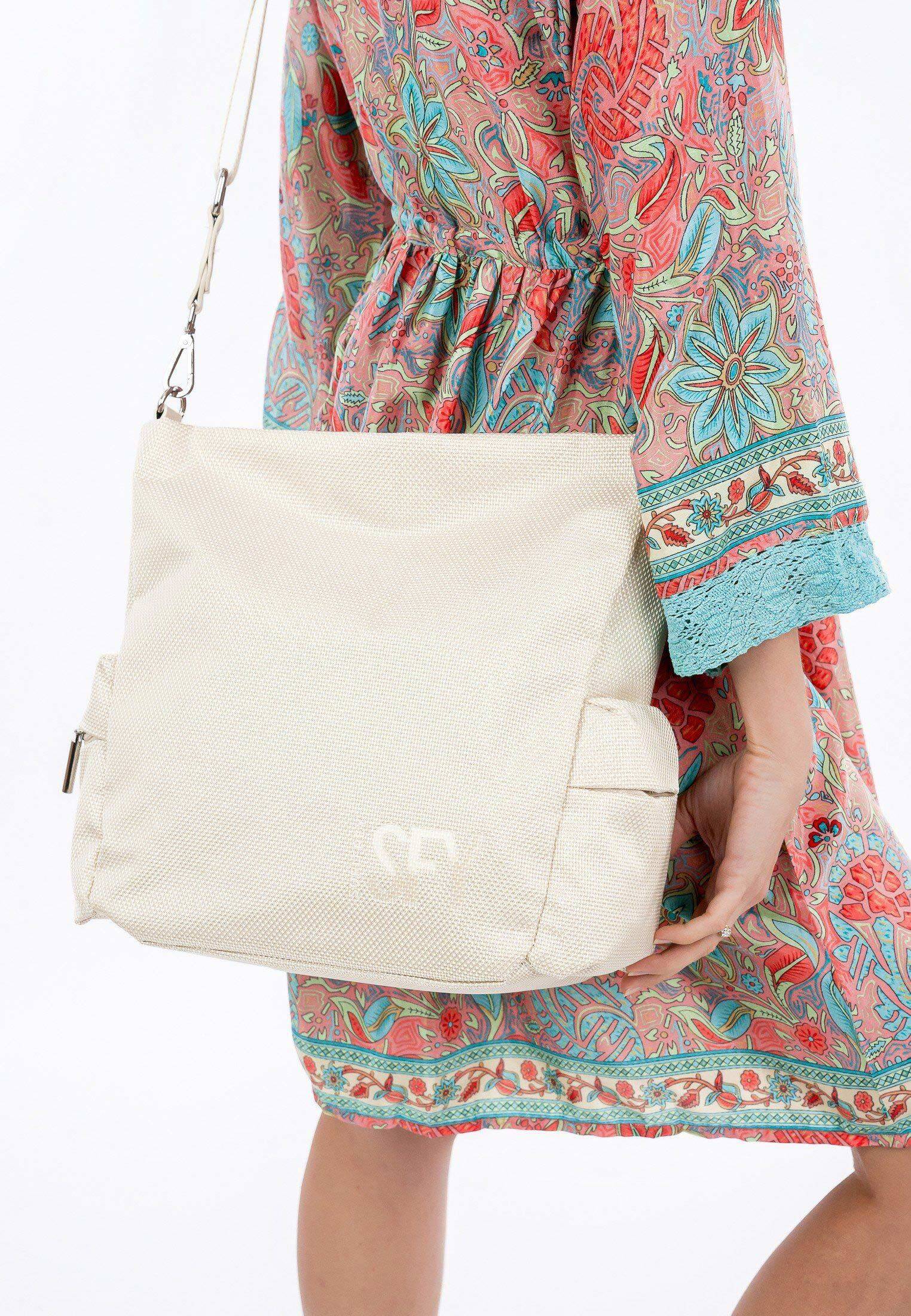 Beuteltasche SURI FREY "Beutel SFY SURI Sports Marry", Damen, Gr. B/H/T: 33cm x 28cm x 16cm 0, weiß (ecru 320), Polyester, Taschen Beuteltasche