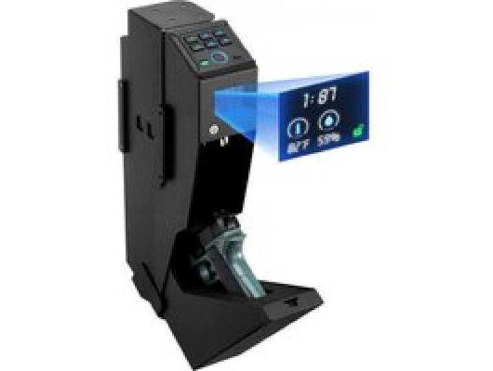 VEVOR Waffentresor Pistolentresor mit Fingerabdruck/Passwort (6-stellige Tastatur)/Schlüssel, Waffensafe Waffenkofferbox mit LED für 1 Pistole & Magazin, 190 x 98 x 425 mm Waffenbox für Nachttisch