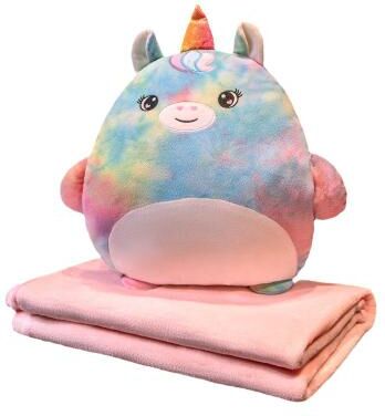 Shop Station Hand Warmer Pillow Blanket Cute Toast Plush Throw Blanket & Office Nap Cushion d 31.50 39.37 In